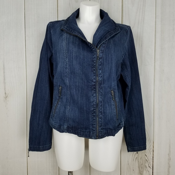 torrid Jackets & Blazers - Torrid Motostyle Zip Up Denim Jean Jacket